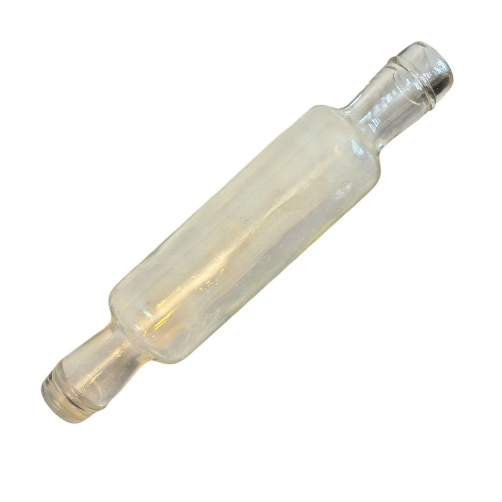Vintage | Clear Glass Hollow Fillable Rolling Pin | 14.5